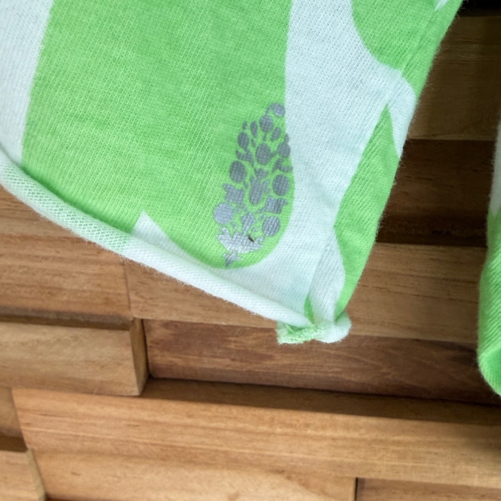 FP Movement| Lime Green | Leaf Print | Long Sleeve Top | XS | Oversized - Picture 8 of 9